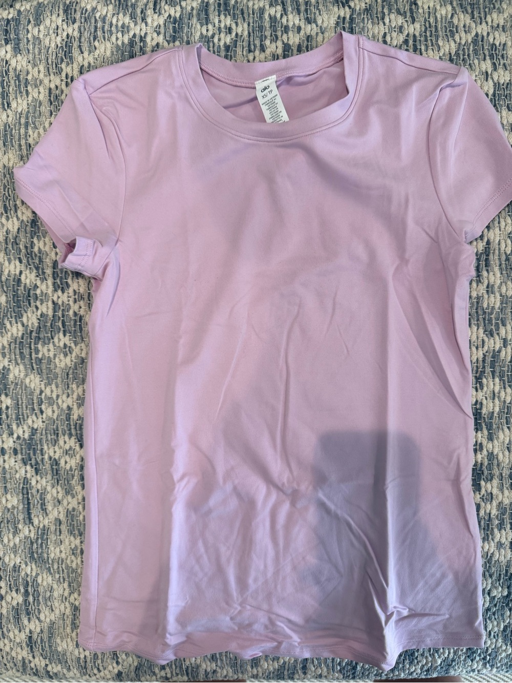 Alo soft finesse light pink short sleeve women’s tee